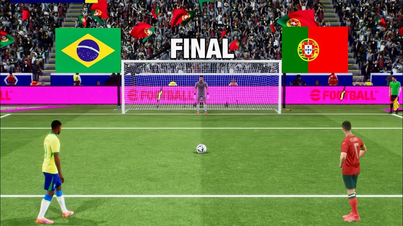 RONALDO VS NEYMAR | PORTUGAL VS BRAZIL PENALTY SHOOTOUT | eFOOTBALL