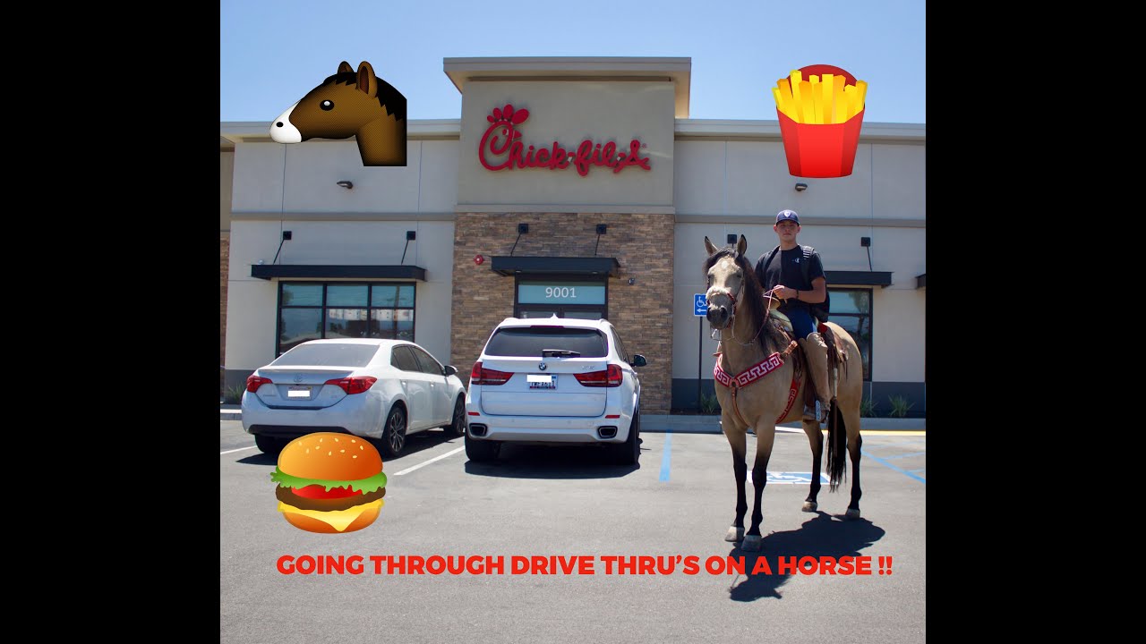 Going Through Drive Thru's on Horseback!!