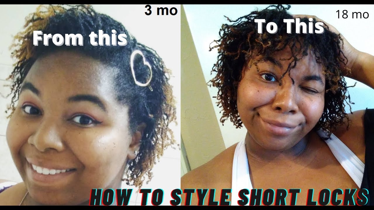 HOW TO STYLE SHORT SISTERLOCKS | ONE YEAR UPDATE