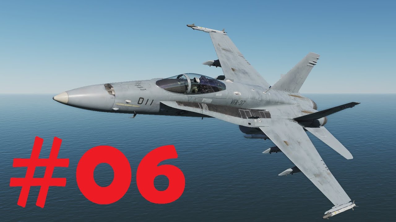 #6 DCS Einweisungsvideos F 18 Hornet  Bordkanone und ungelenkte Raketen