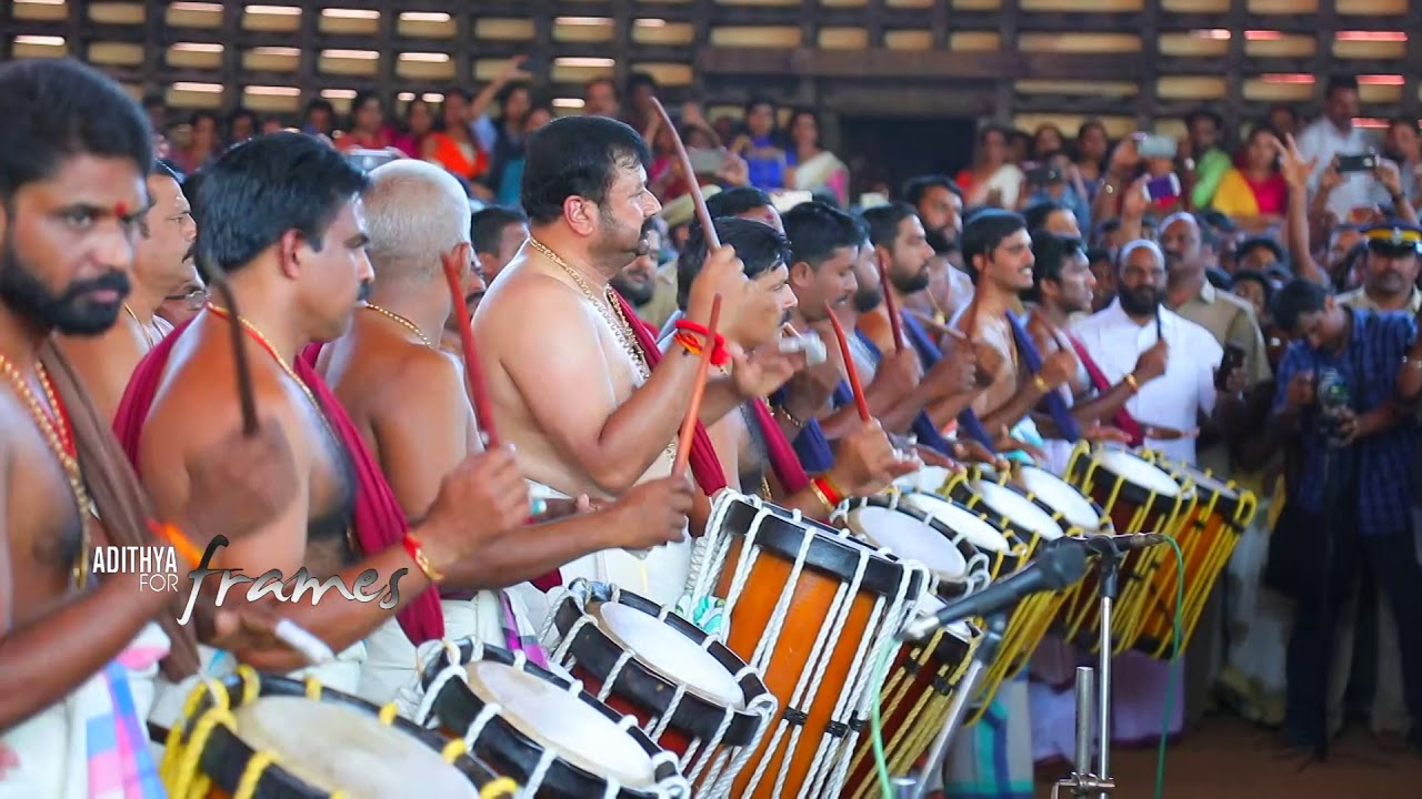 പഞ്ചാരിമേളം - പദ്മശ്രീ ജയറാം  jayaram at ettumanoor mahadeva temple utsavam 2019