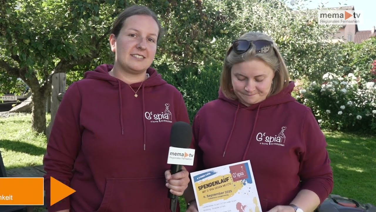 MEMA TV NEWS - Ankündigung Spendenlauf gegen ME/CFS in Langenwang