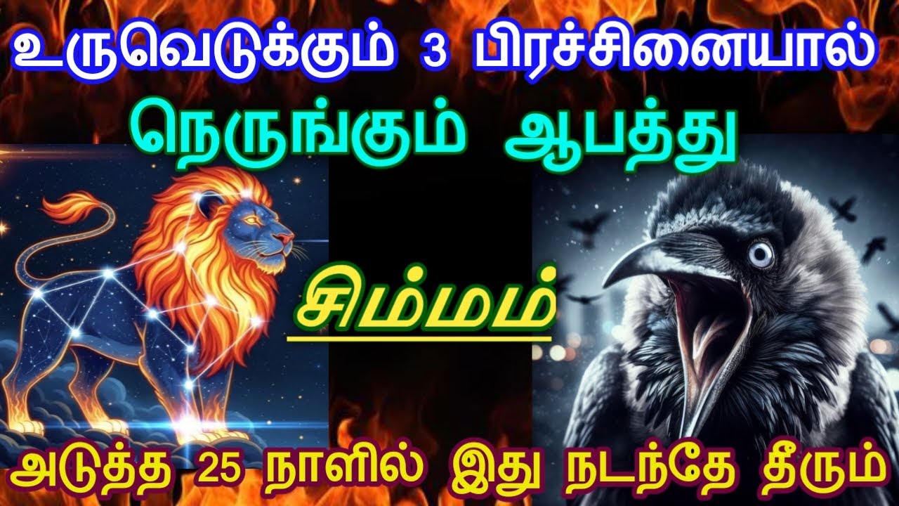 சிம்மம் !  நெருங்கும் ஆபத்து உருவெடுக்கும் 3 பிரச்சினை ! அடுத்த 25 நாளில் இது நடந்தே தீரும்