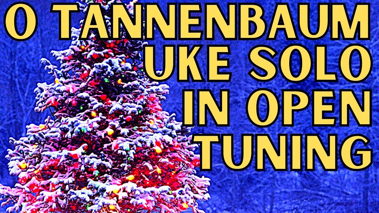 Ukulele Xmas Carol: "O Christmas Tree" 🎄 EASY UKE SOLO in OPEN TUNING (Tab Available)