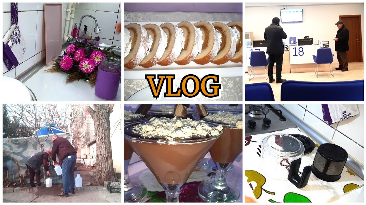 💜Kakaolu və fındıq tozlu puding. Güllərimi necə uzun müddət saxlayıram. Banga getdik.Yumuşaq ruletim