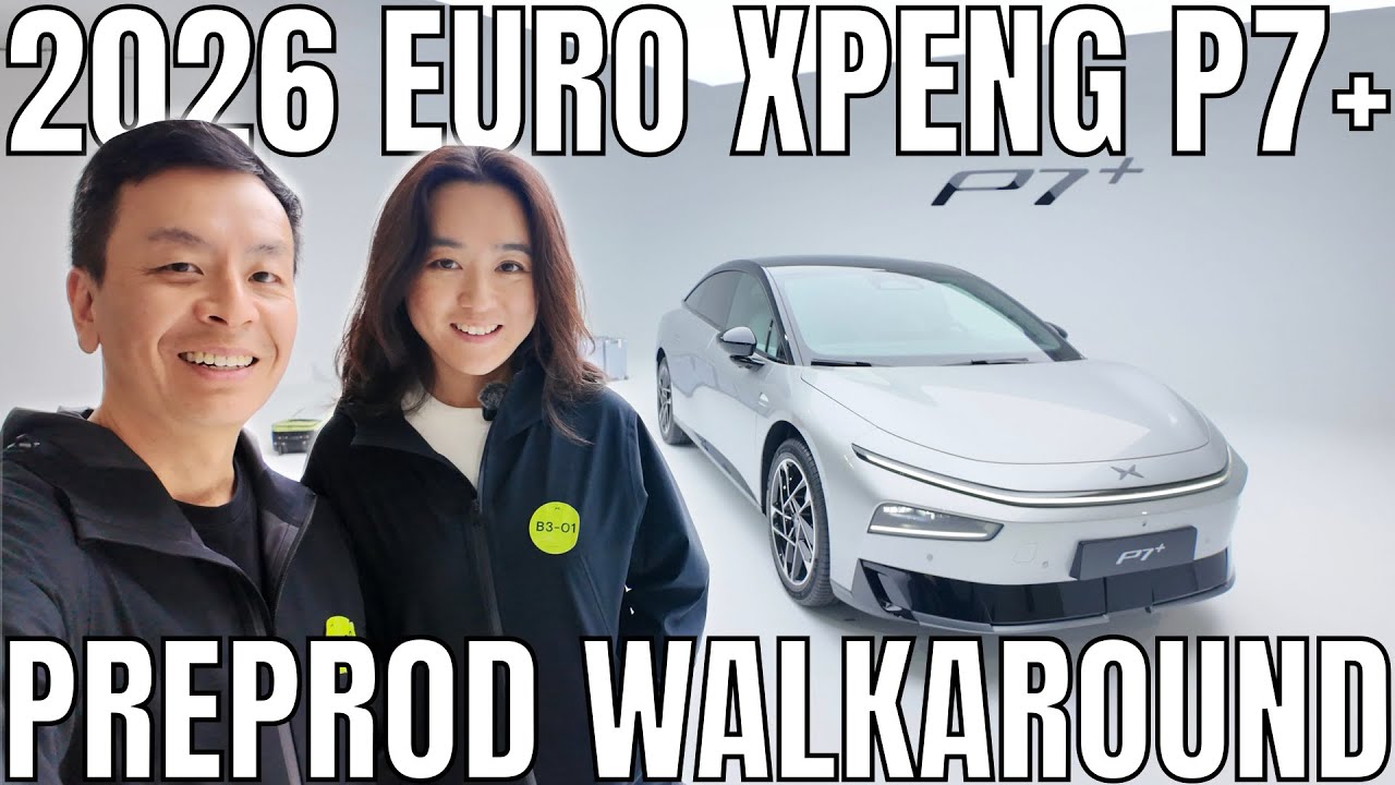 Обзор и технические характеристики нового Xpeng P7+ 2026 года: предсерийный тест-драйв и европейс...