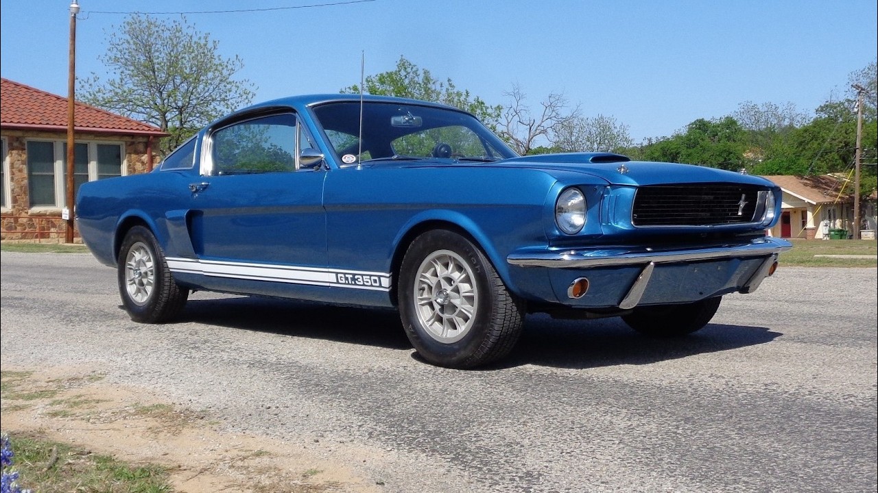1966 Ford Mustang Shelby GT350 GT 350 289 4 Speed in Blue & Ride on My Car Story with Lou Costabile
