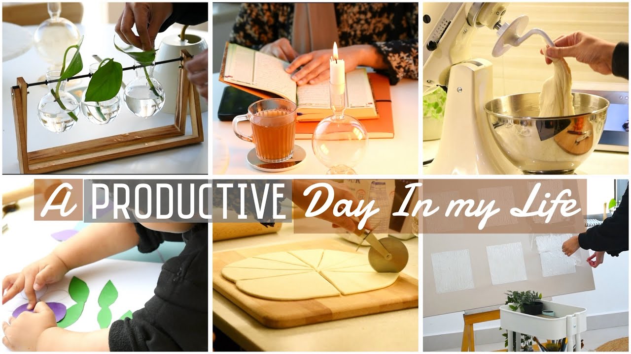 A PRODUCTIVE Day in my Life | Get it all done | Texture Painting | Andhra Chilli Chicken Recipe