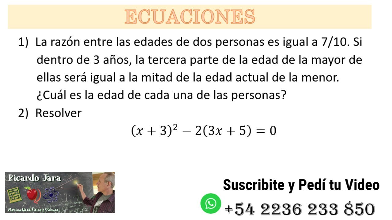 Ecuaciones