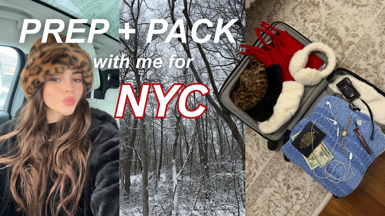 PREP + PACK with me for NYC | Vlogmas 5
