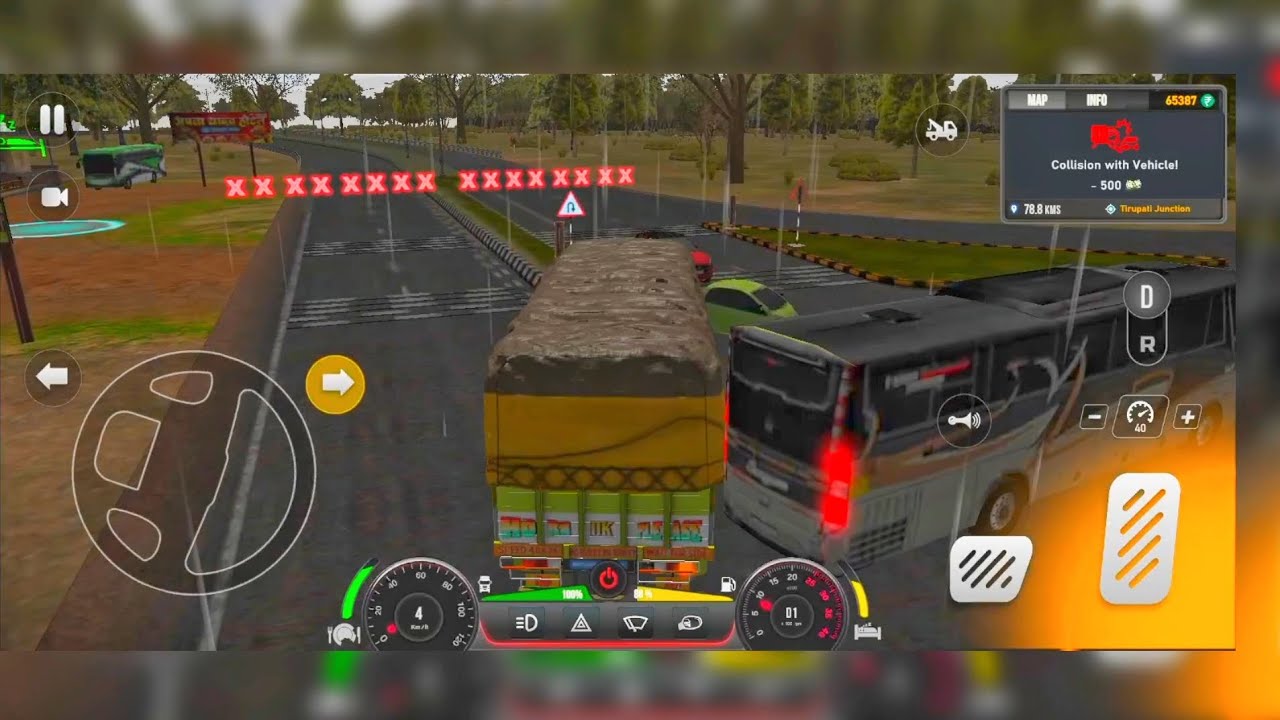 Trick 🚛 masters India simulator आज फैक्ट्री में बोरियां उतारने गई थी 