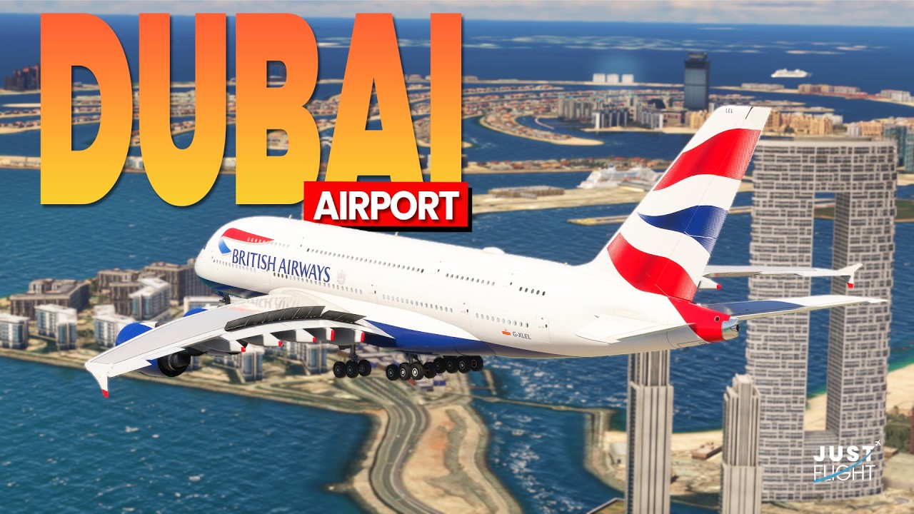 Dubai Airport WITNESSES AMAZING British Airways A380 Landing!
