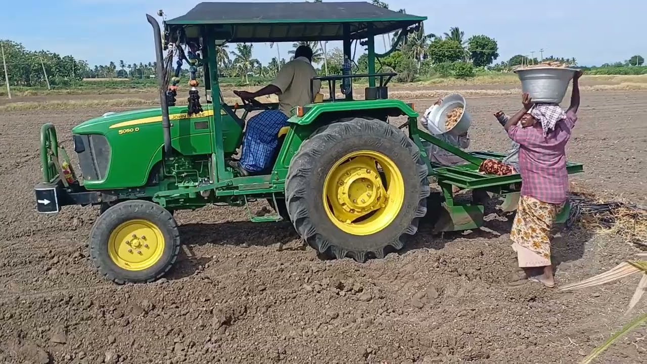 majnalkalapai|மஞ்சள் நடவு செய்யும் கலப்பை|TURMERIC PLANTING KALAPAI  TRACTOR|@Tamilnadufarmers2023