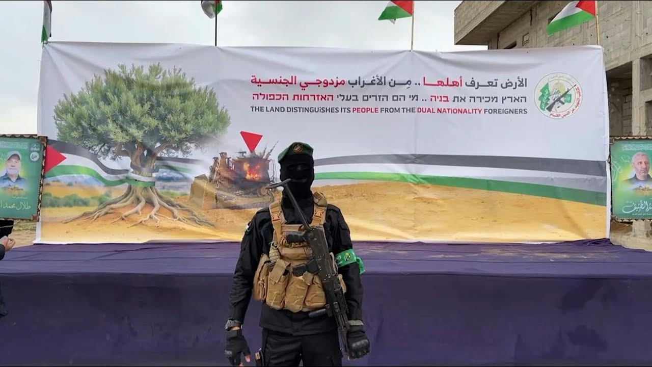 Hamas militants gather ahead of expected hostage handover in Nuseirat, central Gaza | AFP