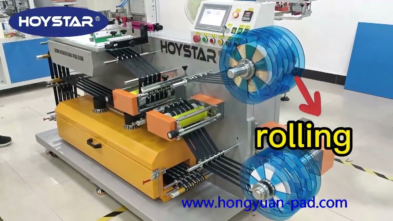 Twill Ribbon /Cotton Ribbon/ Grosgrain Ribbon Roll to Roll Screen Printing Machine