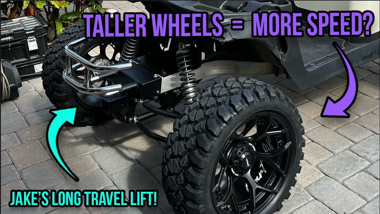 EP24 - Build Part 1 - More Speed- We Put a Jake's Long Travel Kit and Madjax Rims/Tires on the Cart!