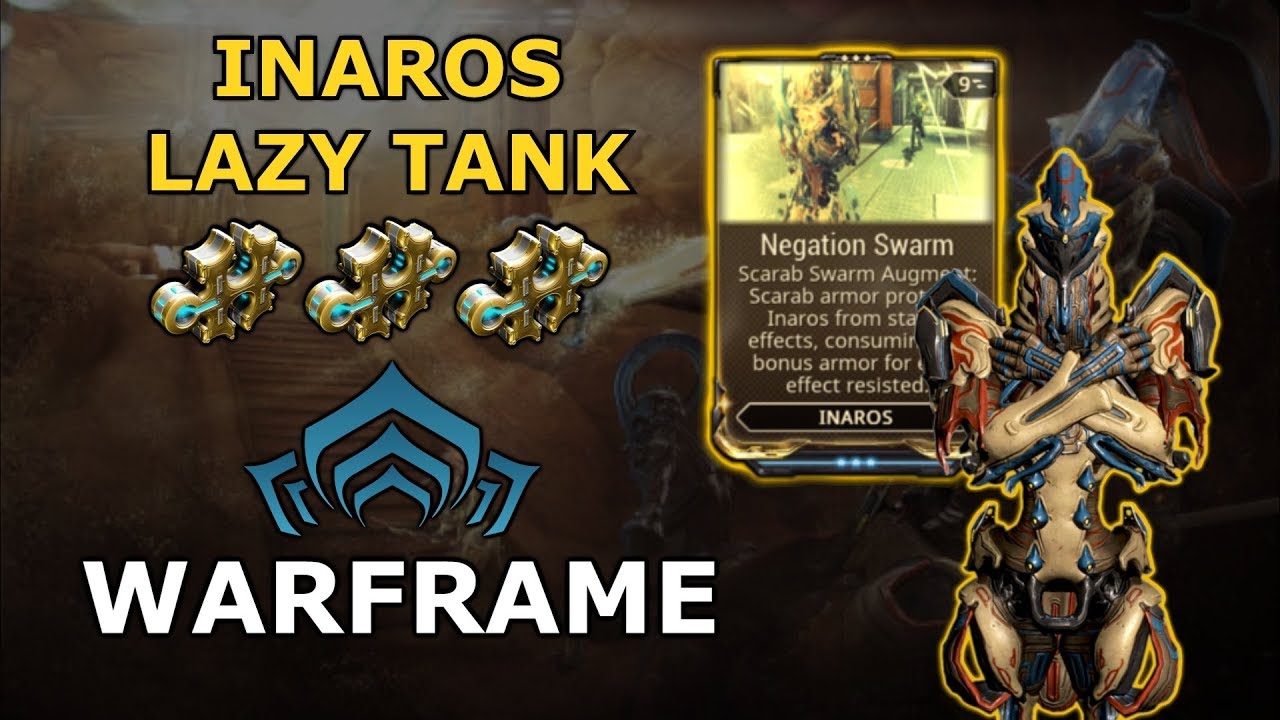 Warframe Builds - Inaros Lazy Tank Build (3 Forma)