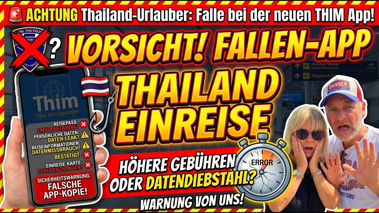🚨 ACHTUNG Thailand-Urlauber: Falle bei der neuen THIM App!