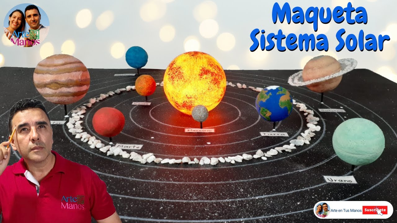 🔴Cómo Crear una MAQUETA Realista Del SISTEMA SOLAR Con un Sol Luminoso - Arte en Tus Manos