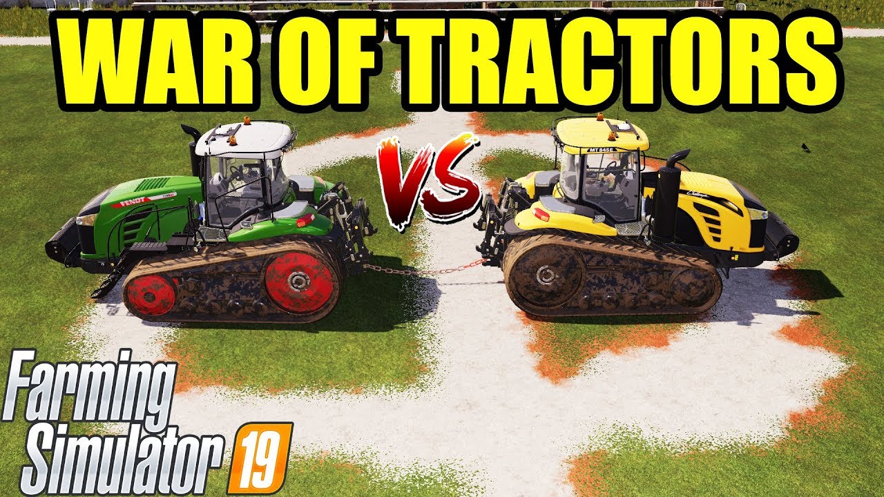 Farming Simulator 19 : WAR OF TRACTORS !!! FENDT vs CHALLENGER !!! : Who Will Win ?