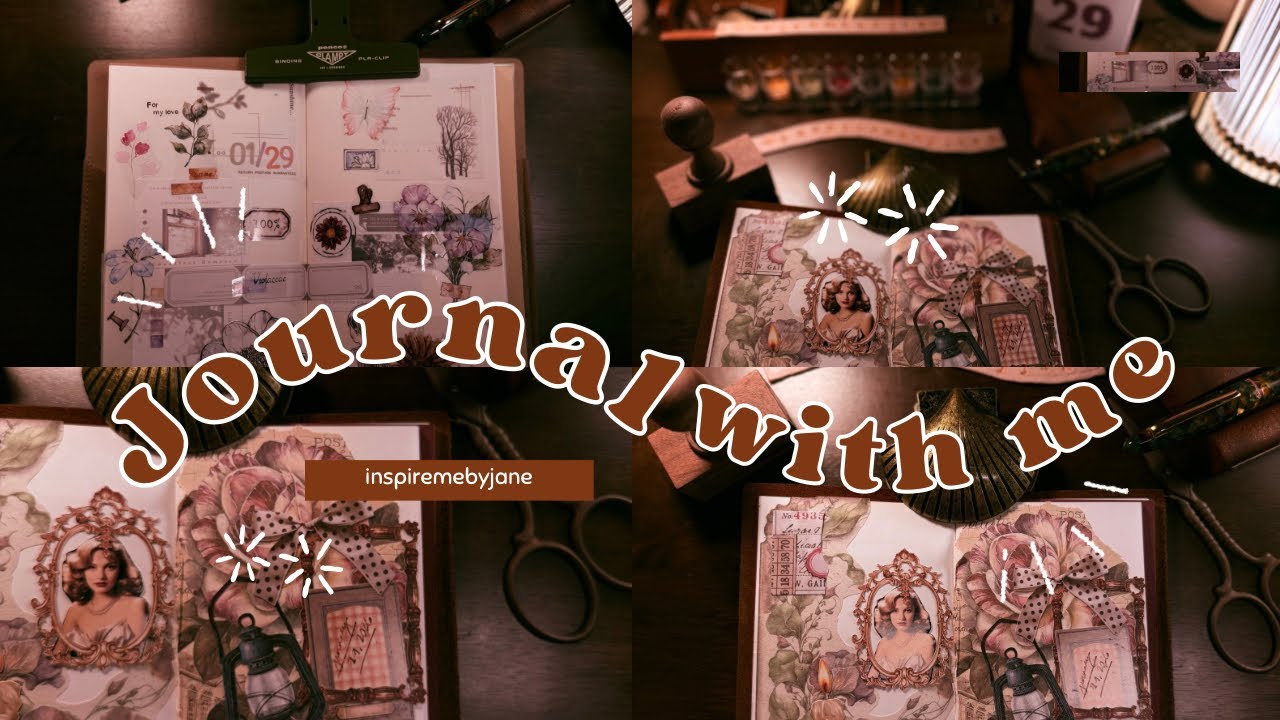 Journal with me | Random stickers and decorations—craft block and all, still creating | ASMR