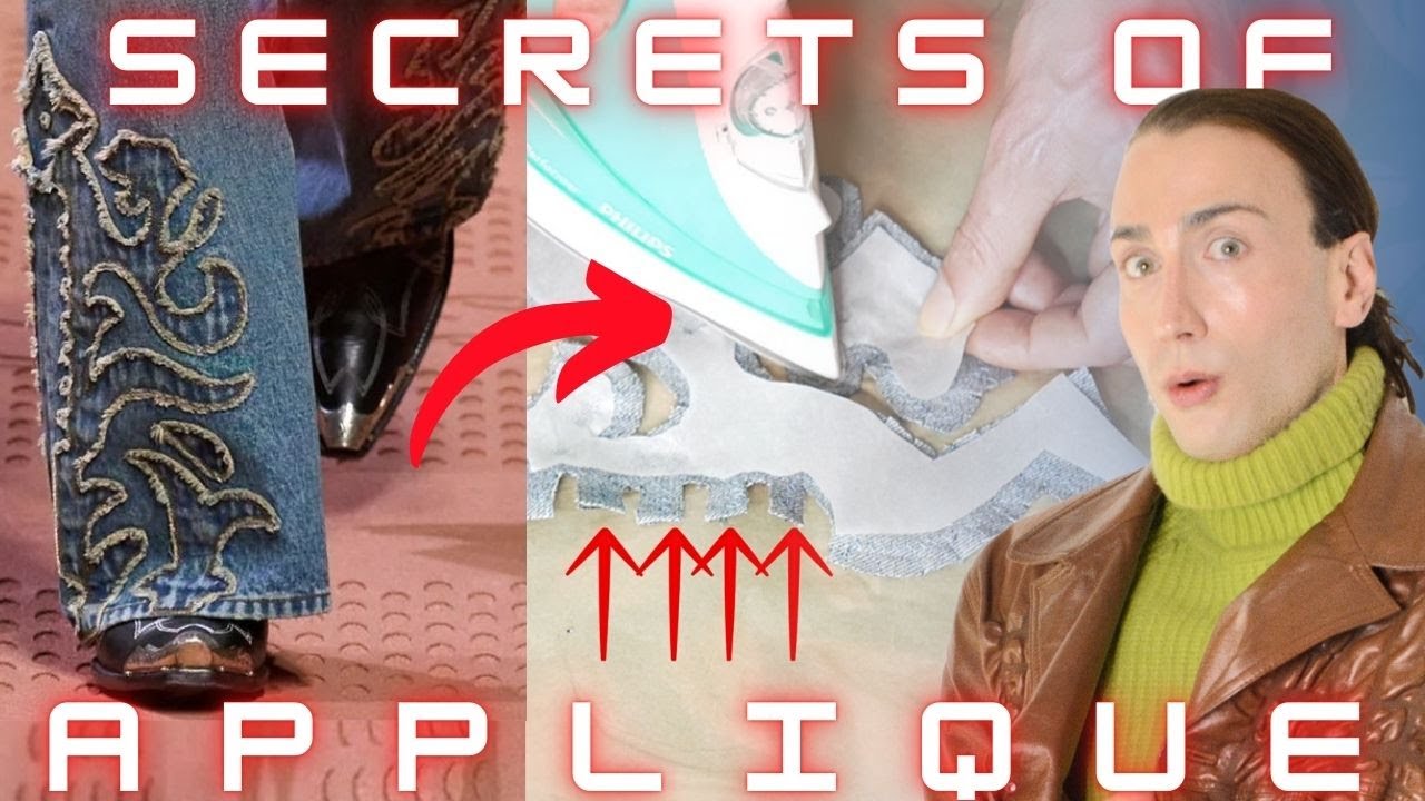 How To Make  Louis Vuitton Style Appliques.. (Or ANY Style You Want!) #JeansUpcycling