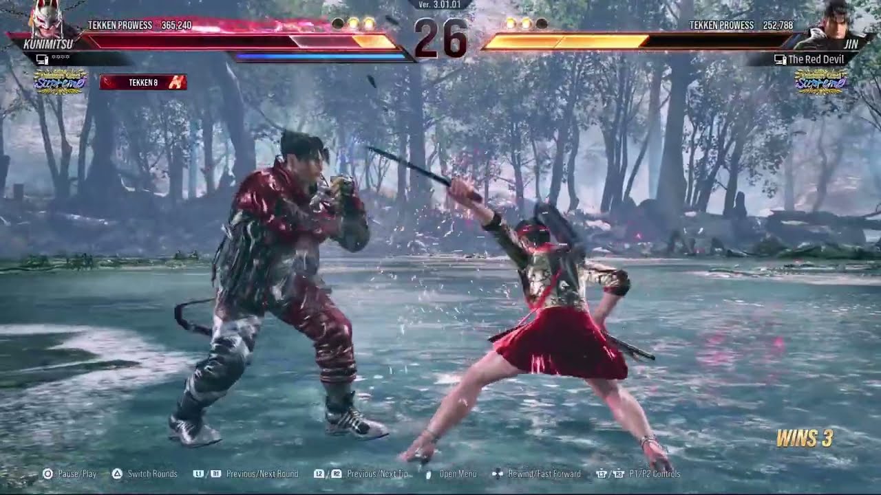 First rank win battle vs Kunimitsu #tekken #tekken8 #tekkencombo