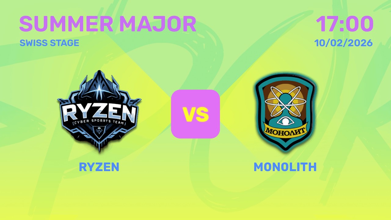 RYZEN vs MONOLITH | Summer Major Rankings I 2026 | Swiss Stage