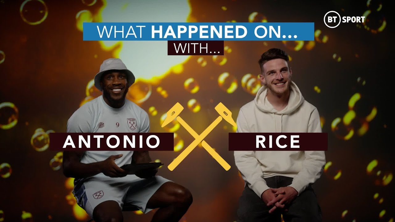 Good With Dates? 👀 Declan Rice & Michail Antonio Quizzed Before West Ham's European Final In Prague