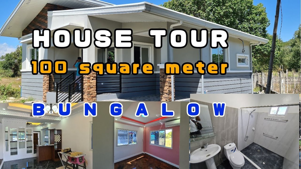 HOUSE TOUR 100sqm BUNGALOW HOUSE(Malacampa Camiling Tarlac Project)