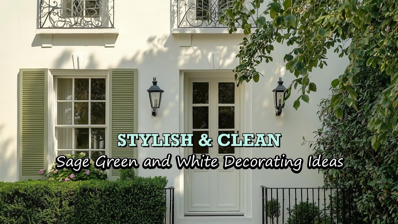 Sage Green & White Decorating Ideas That Can Be Replicated: Vintage French Country Style Makeover