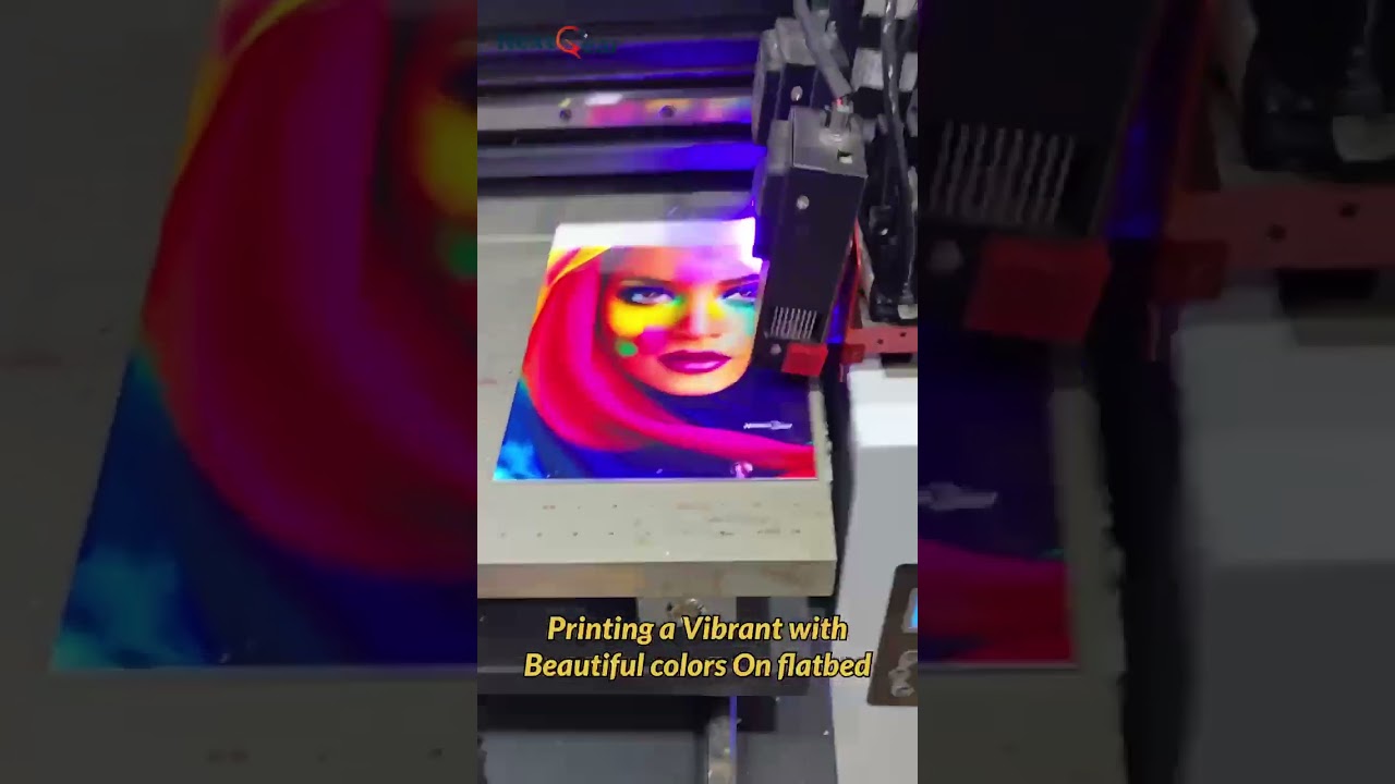 Next Gear Smart UV Printer printing on acrylic