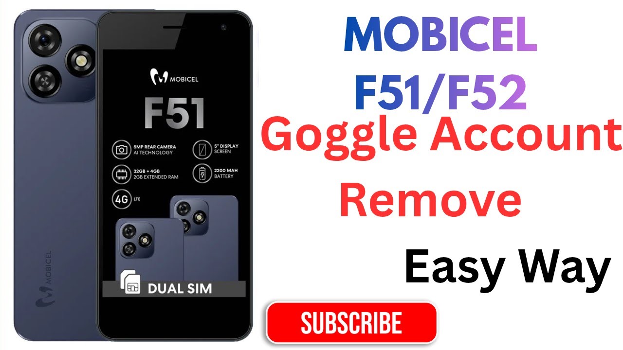 Простой способ удаления учетной записи Google на Mobicel F51 || Обход FRP на Mobicel F52 в 2026 г...