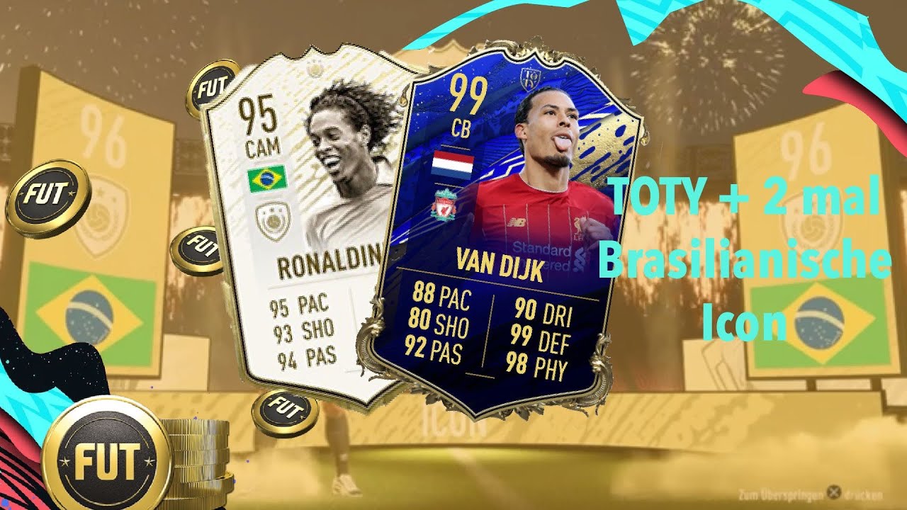 TOTY + 2 mal Brasilianische ICON im Pack | FIFA 20 | NoobFIFA
