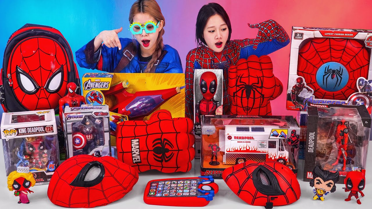 Marvel Toy Collection Unboxing ASMR Review | Spidey Web-Crawler Vehicle | Marvel Gloves Toys