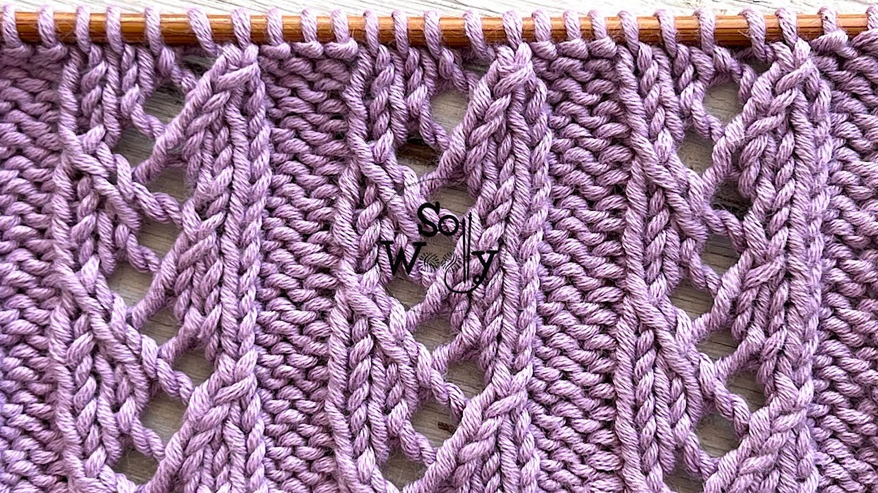 How to knit the Zig-Zag Lace #2 stitch pattern (a great way to learn to knit lace)- So Woolly