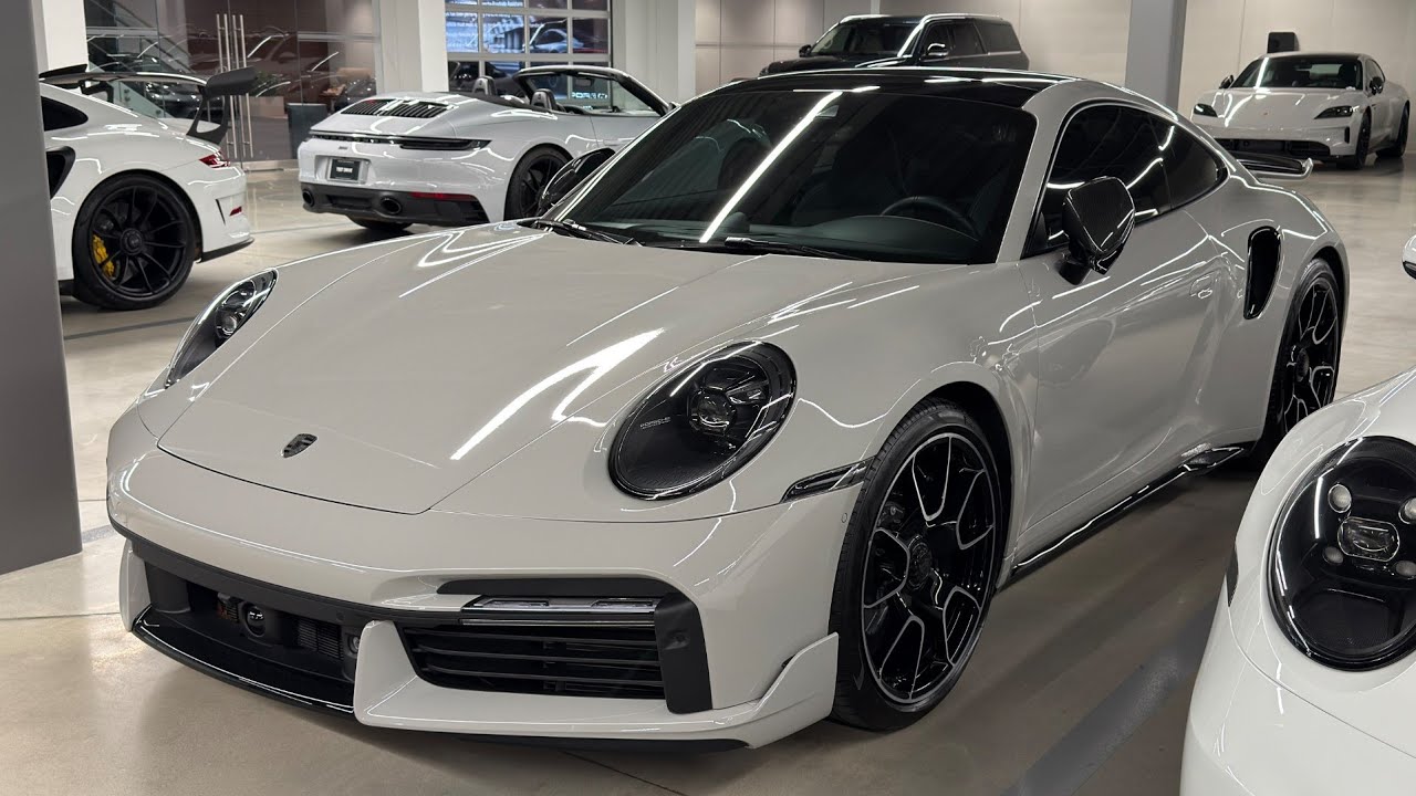 (4K) Porsche 911 Turbo S (Chalk) | Interior and Exterior Walkaround