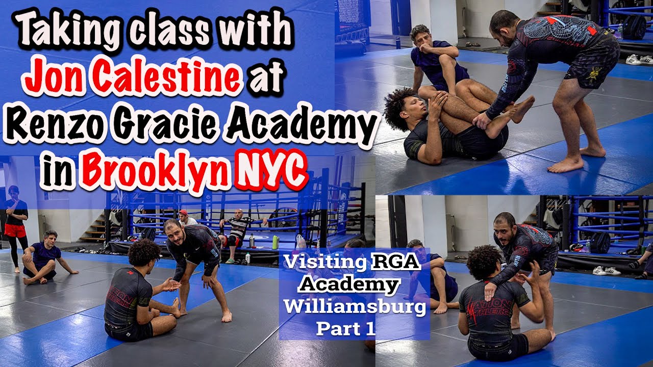 Taking class with Jon Calestine at Renzo Gracie Williamsburg