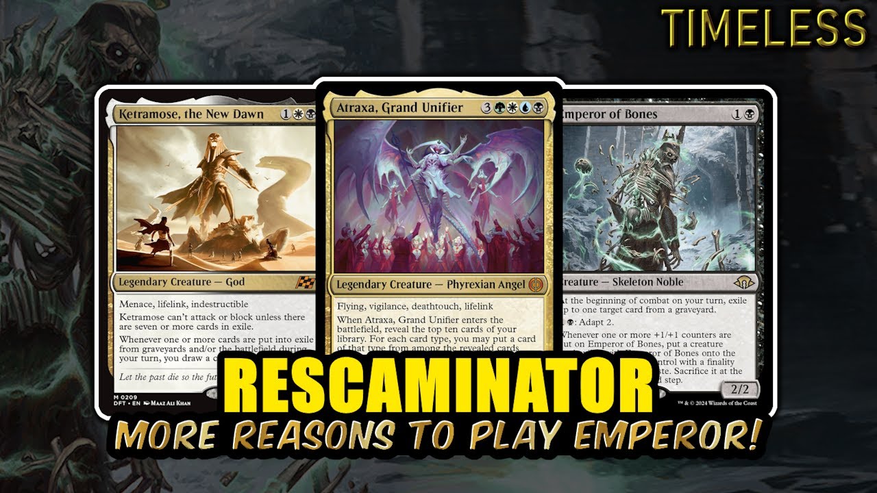 Rescaminator is GREAT with Emperor of Bones + Ketra Combo! | Timeless BO3 Ranked | MTG Arena