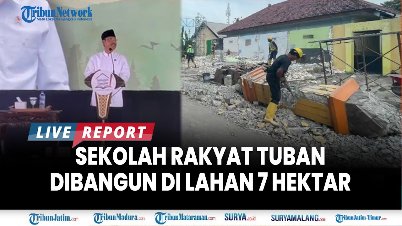🔴 SEGINI BIAYA SEKOLAH RAKYAT TUBAN di Atas 7 Hektar Lahan, Siswa Sementara Belajar di Gedung BLK