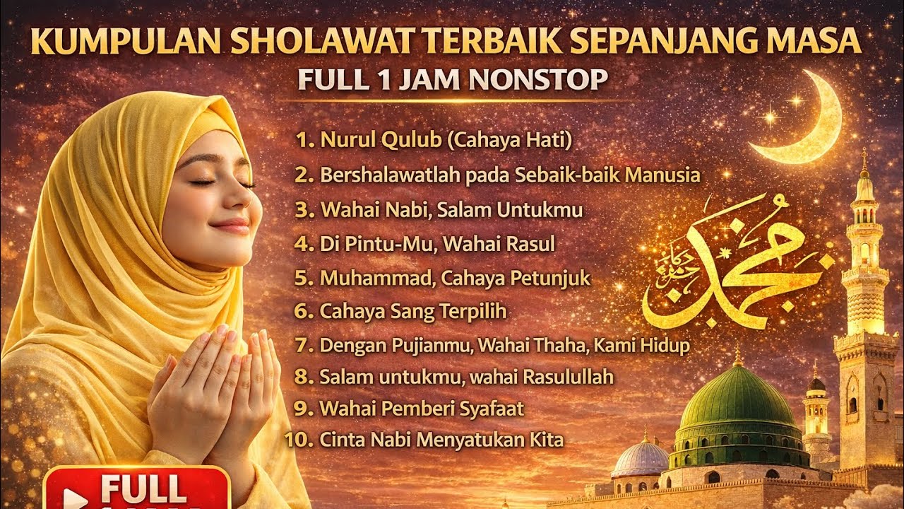 KUMPULAN SHOLAWAT TERBAIK SEPANJANG MASA | FULL 1 JAM NONSTOP