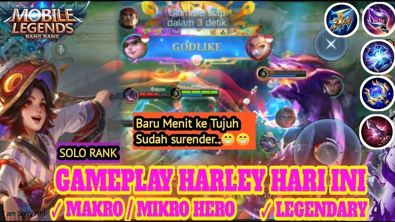 BUILD HARLEY TERSAKIT 2026|| BARU MENIT 7 LAWAN LANGSUNG SUREN ^_^||#harley #m7mlbb #mobilelegends