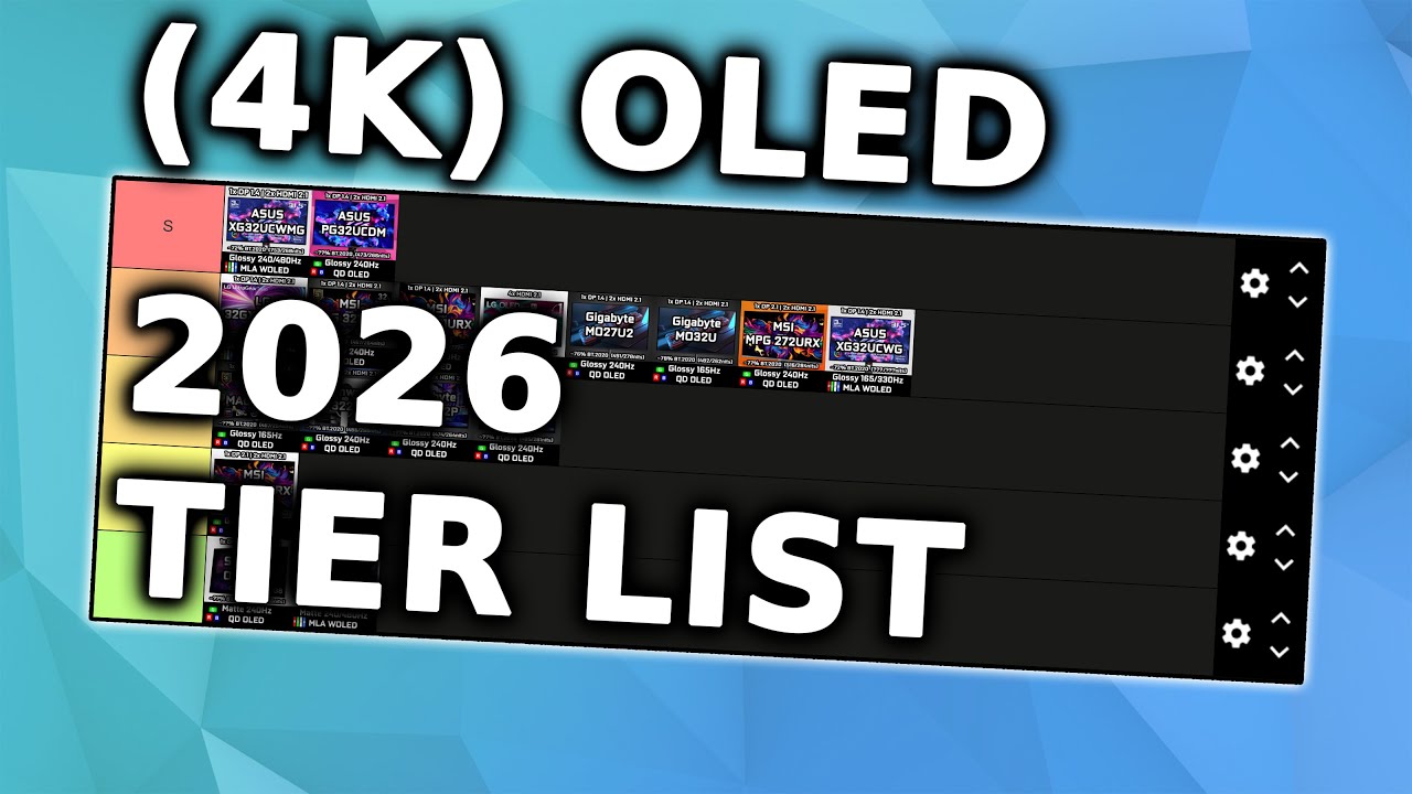 2026 4K OLED Tier List - ASUS, Samsung, LG, MSI, & Alienware