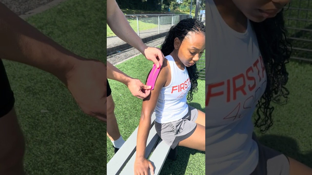 Have You Got Shoulder Pain? Use Mueller K-Tape! #kinesiologytape #cricket #golf #tape #shoulderpain
