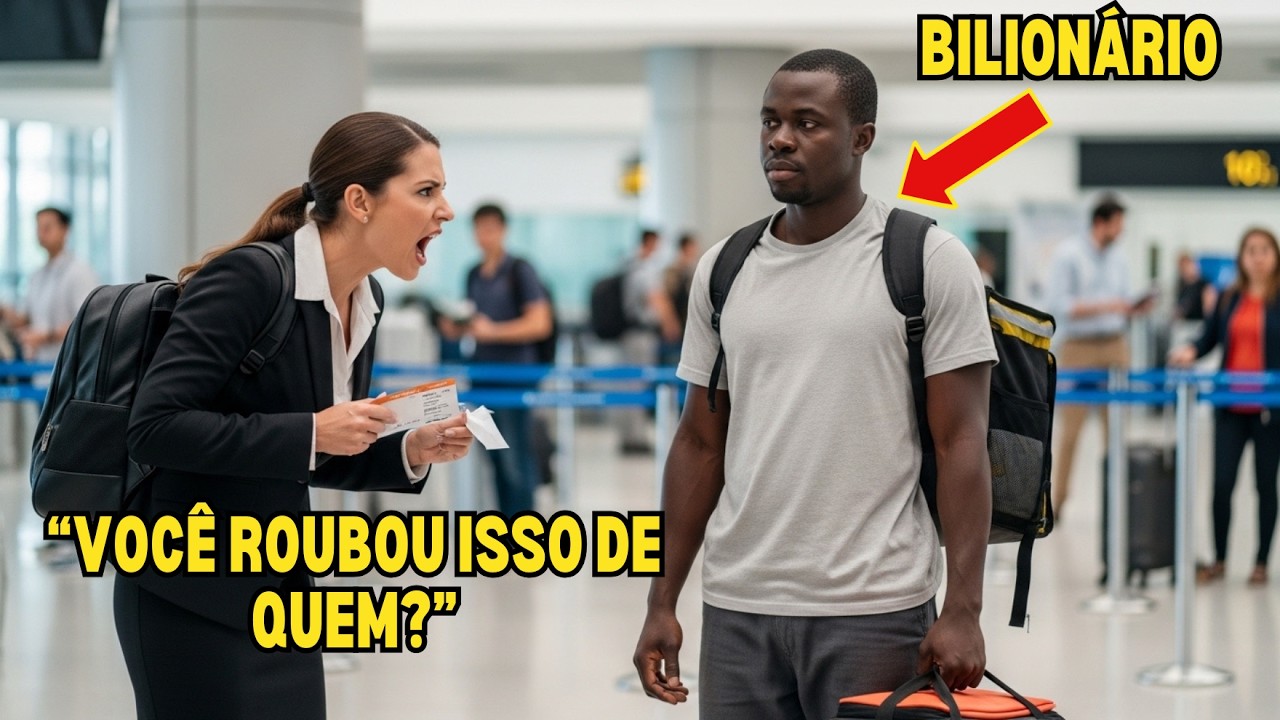 Gerente Rasga Passagem de Primeira Classe de Homem Negro — Minutos Depois Ele Compra a Companhia