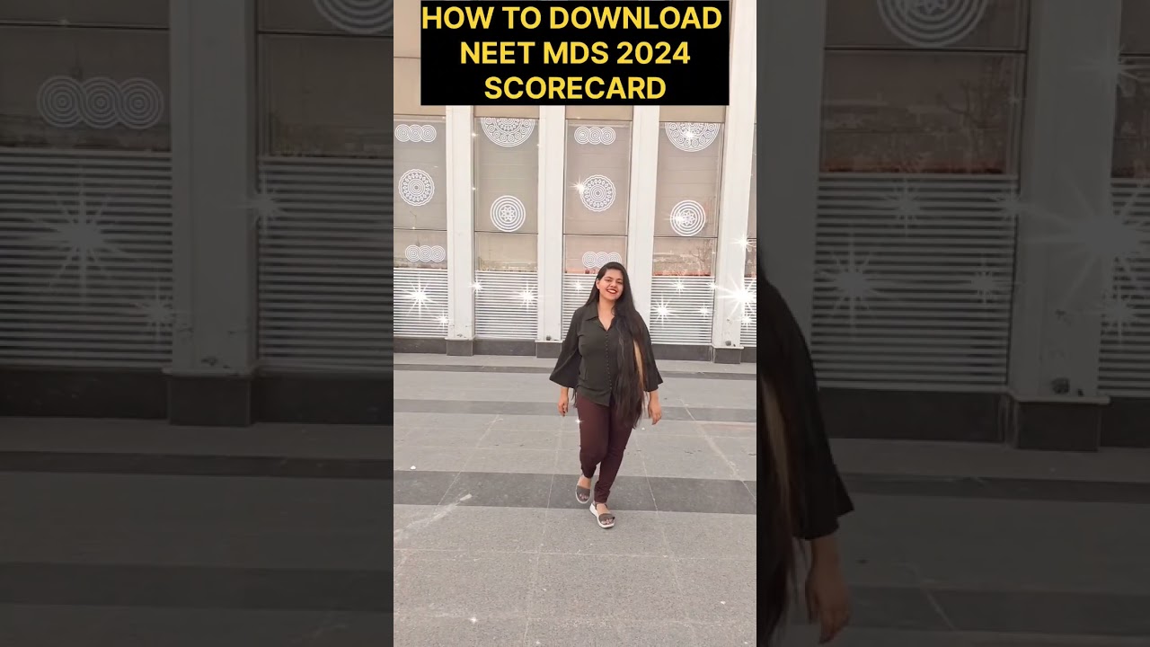How to Download NEET MDS 2024 SCORECARD.....