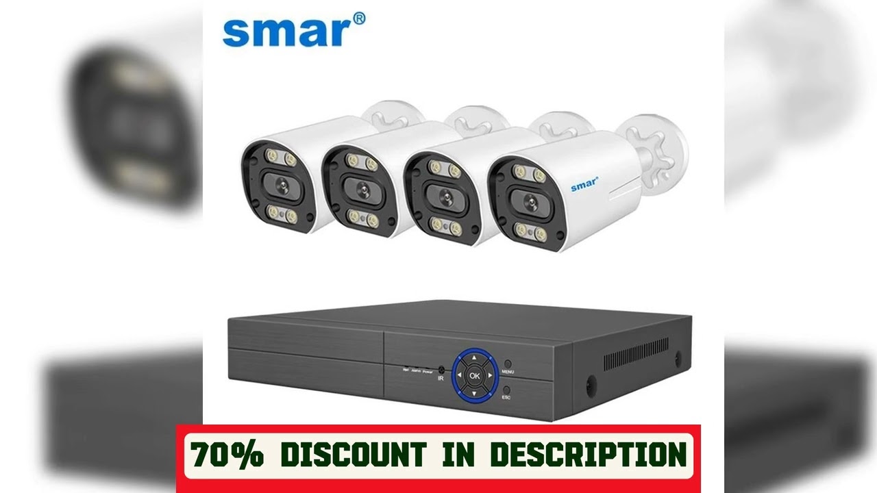A must-have product! 8MP Security Camera System 4K POE NVR Video Surveillance Kit  5MP 4MP Audio A