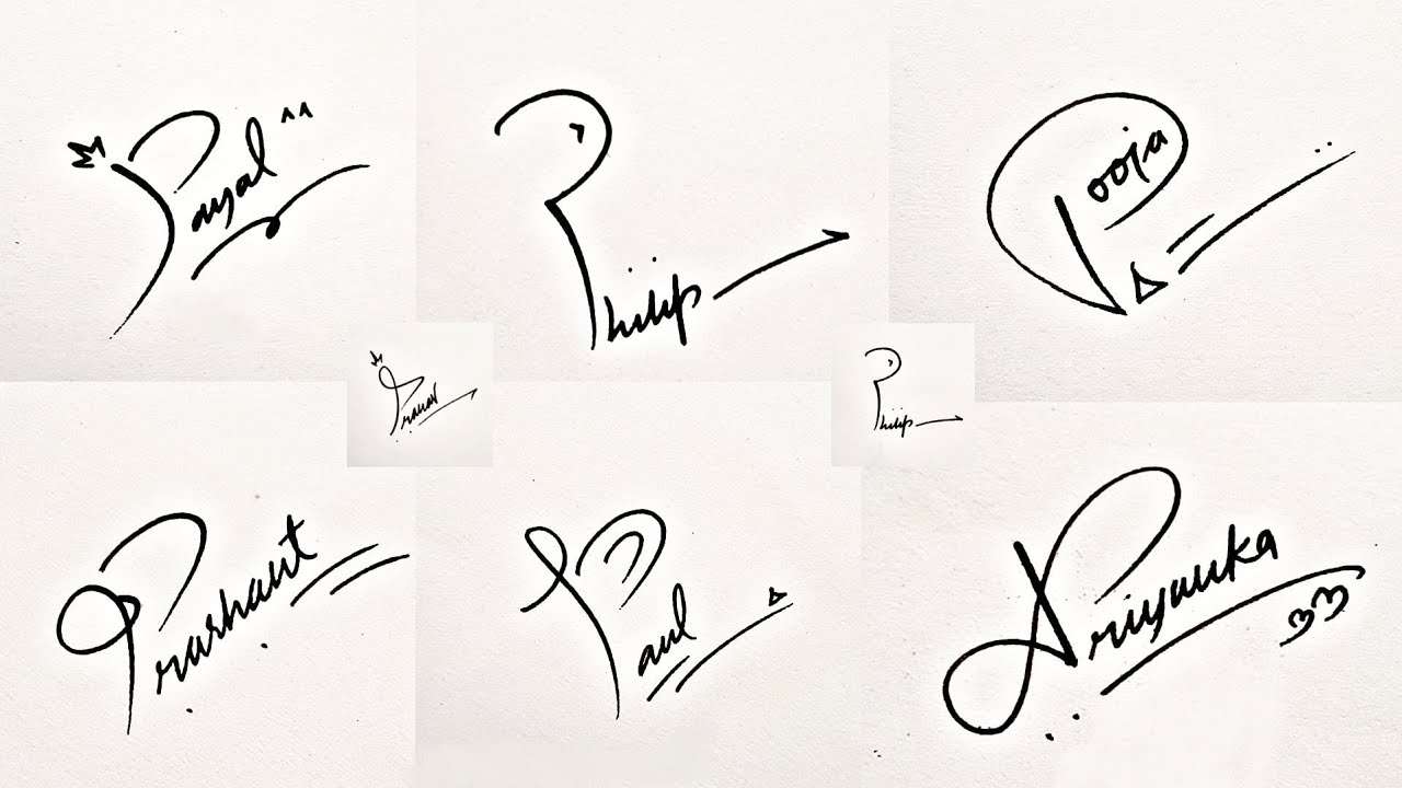 How to Draw Signature like a Billionaire (For Alphabet 