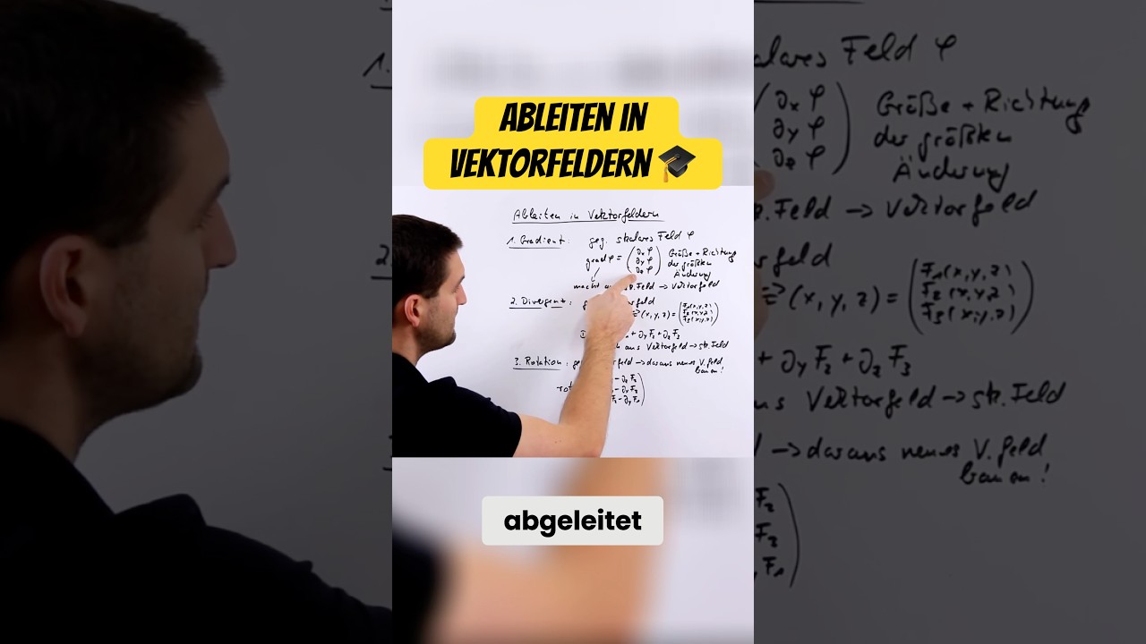 Ableiten in Vektorfeldern 🎓 