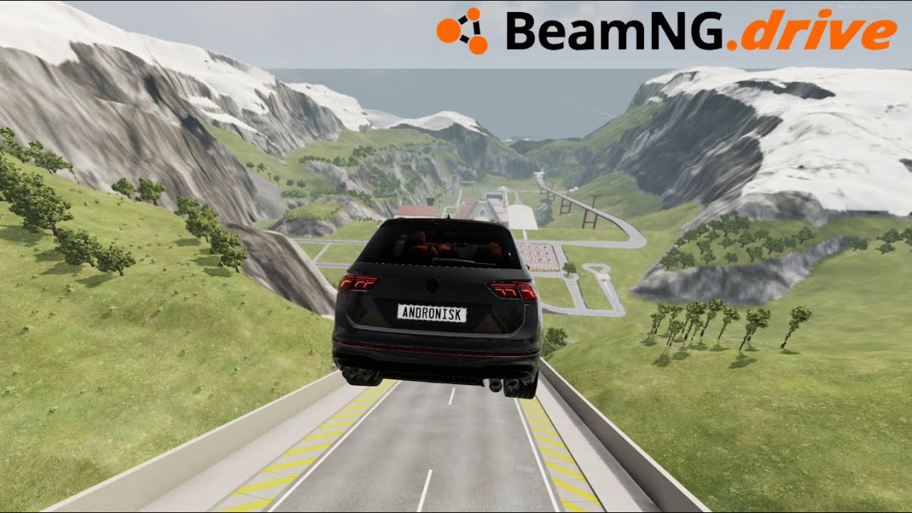 Full Speed Car Jump Gone Brutal | Extreme Realistic Crash | BeamNG Drive